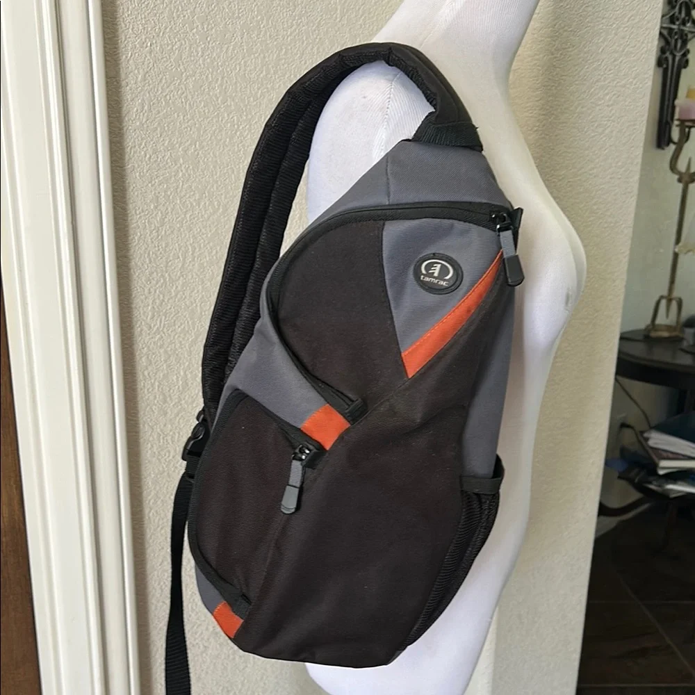Tarmac Camera Shoulder Sling Bag Pockets Adjust Black Orange Grey 4276 Jazz 76